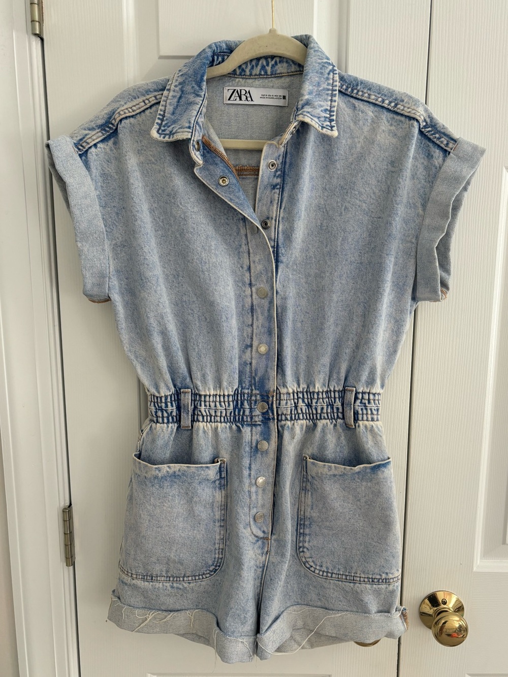 Zara denim romper